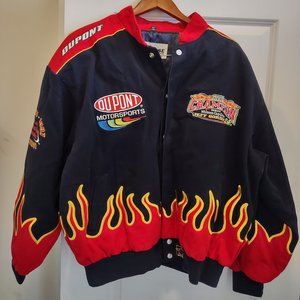 VINTAGE 100% COTTON JEFF GORDON NASCAR 4-time CHAMPION JACKET XL